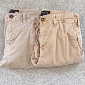 Men’s American Eagle khakis, slim fit, lot of 2